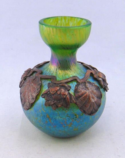 Loetz Papillon art glass vase