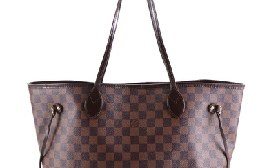 Louis Vuitton Neverfull MM in Damier Ebene Canvas and Leather