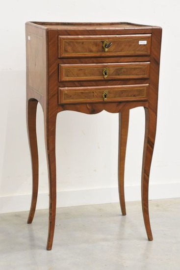 Louis XVI period marquetry chest of drawers with...