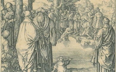 Lucas Van Leyden (1494-1533) - De Doop van Christus in de Jordaan