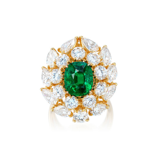 M. Gérard, An Emerald and Diamond Ring