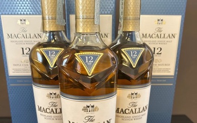 Macallan 12 years old - Triple Cask Matured Fine Oak - Original bottling - 700ml - 3 bottles