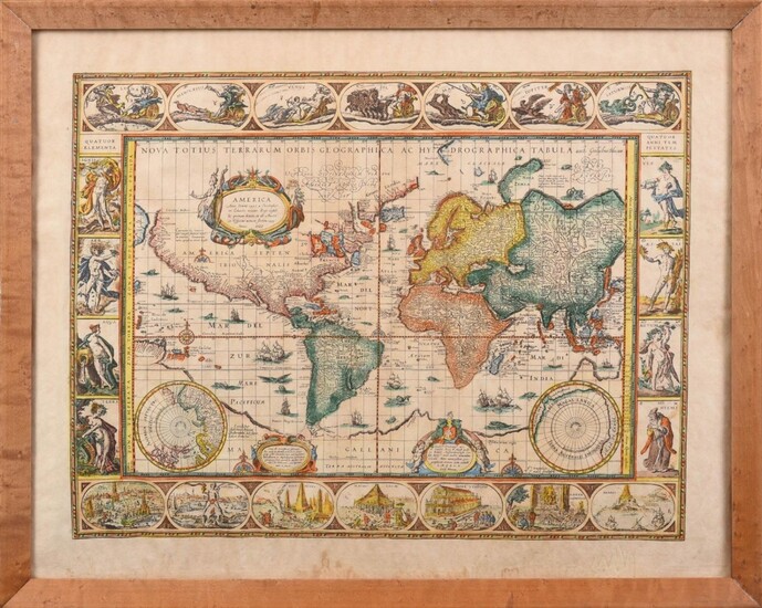 Map of The World. After Pieter Van Den Keere.