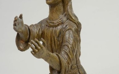 "Mary Magdalene" in carved oak. Period: early 18th...