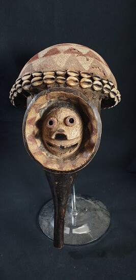 Masks (1) - Iron, Wood - rare helmet mask - yakaCONGO - Congo