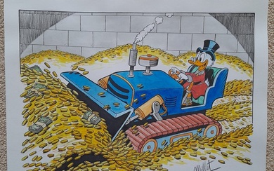 Millet Watercolour - Uncle Scrooge - Scrooge McDuck in The Money Bin - 2021