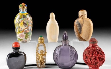 Miniature Chinese Snuff & French Perfume Jars