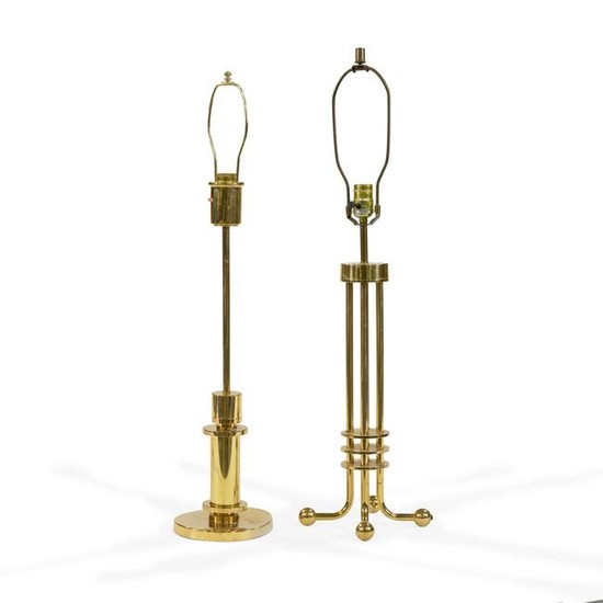 Modernist Brass Lamps - 2