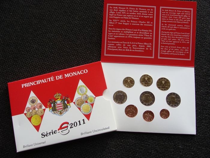 Monaco - Euro Jaarset 2011 'Albert II' in blister