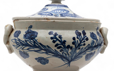 Muel earthenware tureen, late 19th-early 20th Century.