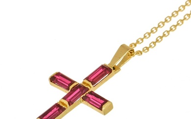 Necklace made of 18 kt. yellow gold: <br> <br>- Length:...