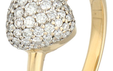 No Reserve - Bigli 18K white gold 'mini sweety' ring with diamond.