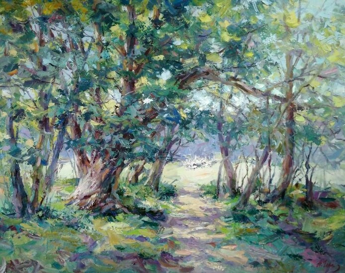 Oil painting Sunny lawn Alexander Nikolaevich