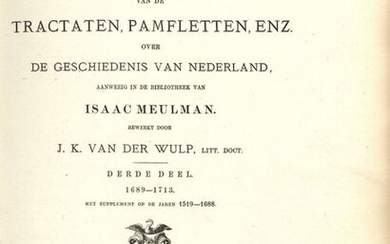 [Pamphlets]. Wulp, J.K. van der. Catalogus van de...