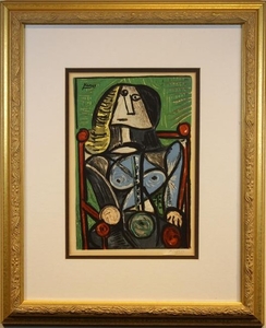 Picasso, Pencil Signed Color Lithograph