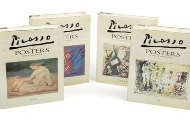 Picasso in His Posters 4 Volumes, Luis Carlos Rodrigo 1992, H 12" W 9.7"