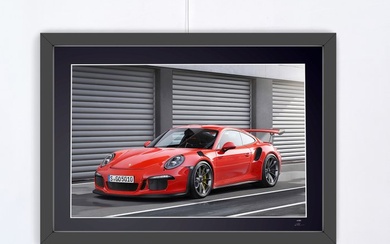 Porsche 911 (991) GT3 RS - Fine Art Photography - Luxury Wooden Framed 70x50 cm - Limited Edition Nr 01 of 30 - Serial AA-2117