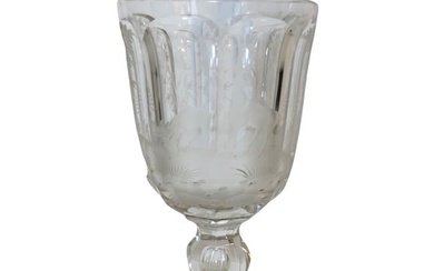 Possible 19th or 20th Century Engraved Glass
