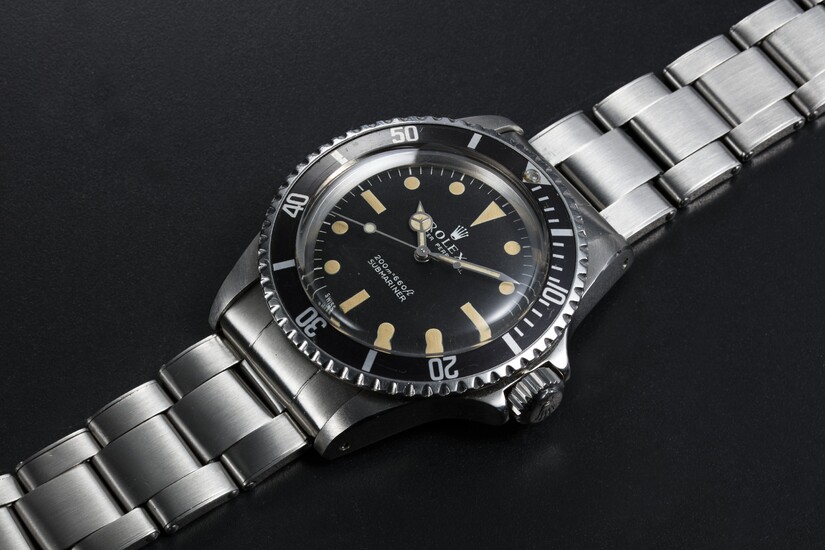 ROLEX, STEEL SUBMARINER WITH “INVERTED” CASE NUMBERS, REF. 5513