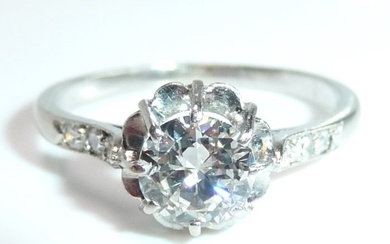 Ring Platinum Diamond (Natural) - Diamond