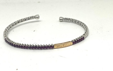 Ring Salvini Tennis bracelet with rubies in 750 white gold