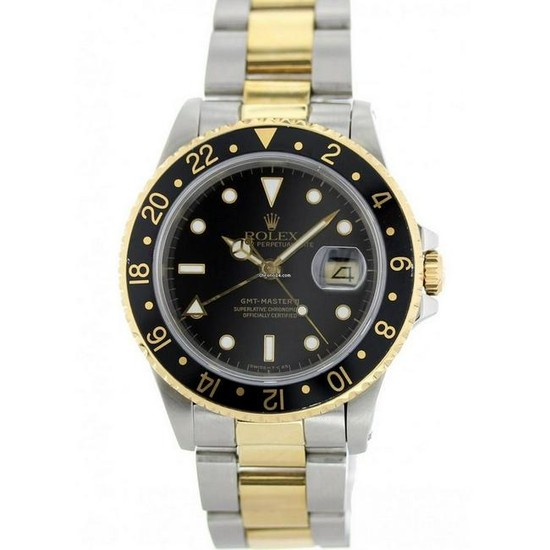 Rolex Oyster Perpetual GMT-Master II 18K 16713 Mens