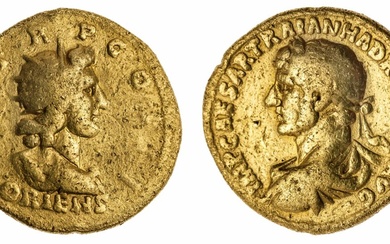 Roman Empire, Hadrian (AD 117-138), AV Aureus, Rome, AD 118, IMP CAESAR TRAIAN HADRIANVS AVG, l...