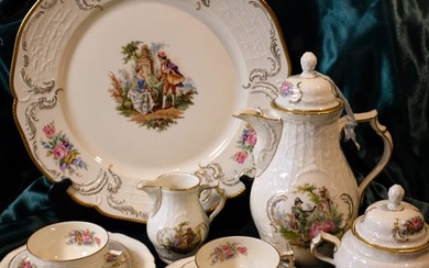 Rosenthal, Sanssouci Toppversion- Rococo artdeco - Coffee and tea service (12) - Porcelain