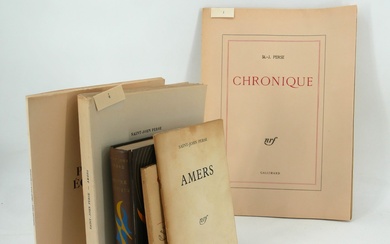 SAINT-JOHN PERSE. - Chronique. NRF, Gallimard,... - Lot 83 - Kahn & Associés