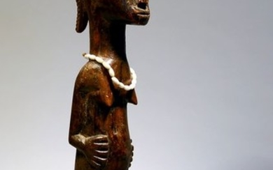 Sculpture - wood, beads - Baoulé - Ivory Coast
