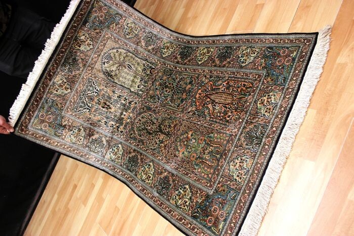 Seiden Ghom - Kaschmir - Felder - Carpet - 156 cm - 99 cm