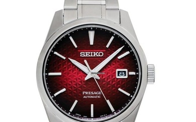 Seiko Presage SARX089 - Presage Automatic Red Dial Stainless Steel Men's Watch