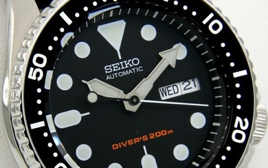 Seiko - Scuba Automatic Diver's 200M "Black Dial" - "NO RESERVE PRICE" - Men - 2018