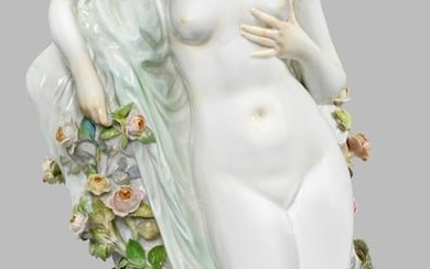 Seltene Meissen Jugendstil-Figur "Erblüht". Originaltitel