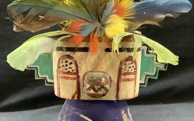 Sgd Hand Crafted Wooden Native American Figural