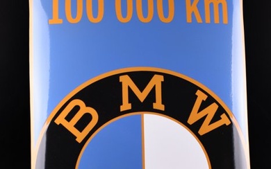 Sign - BMW - XL Loyalty badge 100.000km; 600mm; enamel; great relief