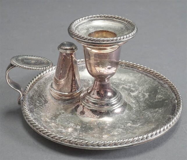 Silver Plate Chamber Candlestick