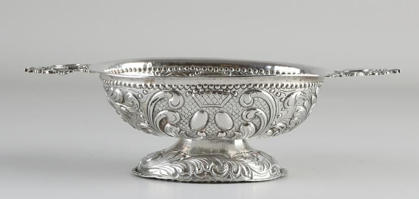 Silver brandy bowl, 934/000, decorated with gear and