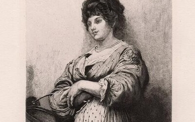Sir Samuel Luke Fildes Marianina 1878 etching