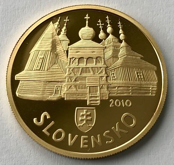 Slovakia - 100 Euro 2010 - UNESCO - Wooden Churches of Slovakia - Gold