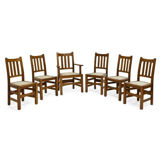 Stickley Brothers dining chairs, set of six