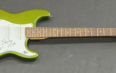 Swae Lee Hand Signed Autographed Electric Green Guitar Beckett BAS