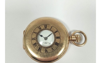 Swiss keyless lever watch for Benson London, in 9ct gold, ha...