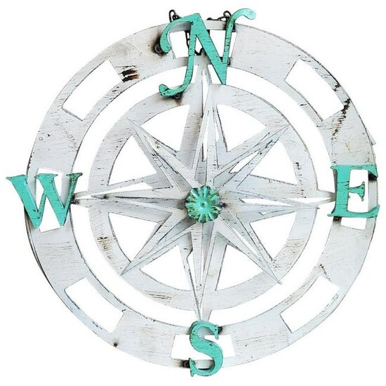 Three Dimensional Wall Hanging Compass with Rotating