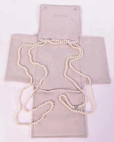 Tiffany Iridescence Cultured Pearl Rope Necklace