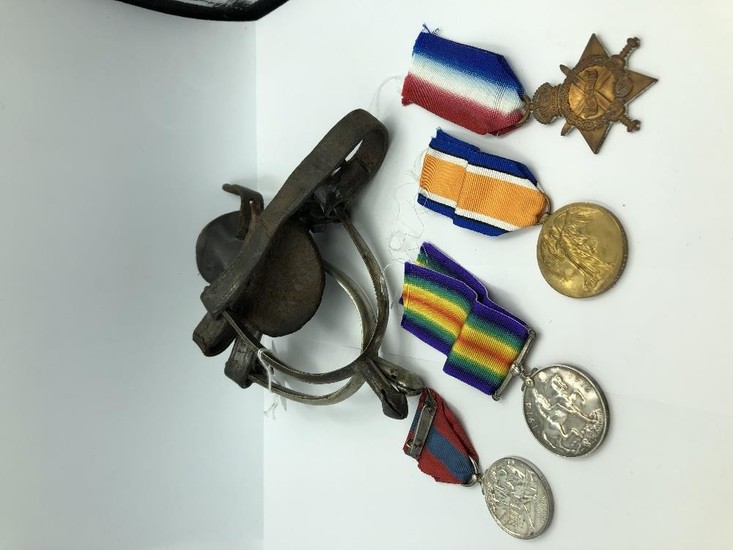 Trio of WWI medals to 736 Pte DVR W G Medwell Royal Engineer...