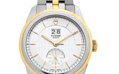 Tudor Glamour Double Date 57103-0001 - Glamour Automatic Silver Dial Stainless Steel Men's Watch