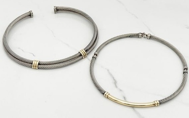Two David Yurman Collar Necklaces