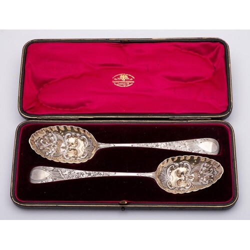 Two George III silver Old English pattern and later decorate...