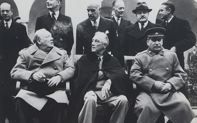 UPI - Iconic 1945 - Yalta Conference - Churchill, Roosevelt & Staline